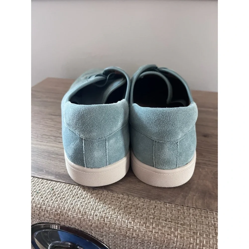 New! Vionic Turquoise Aqua Suede Women's 10 Shoes Sneakers Travel Casual W1